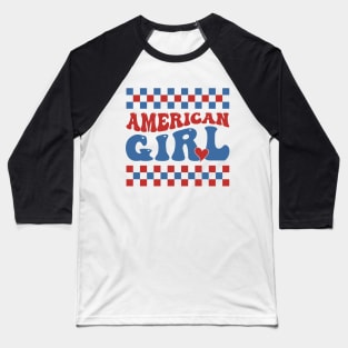 American Girl Red Hearts Baseball T-Shirt